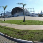 Praça de evento no Porto Novo