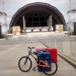 Praça de evento no Porto Novo