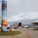 Praça de evento no Porto Novo