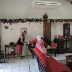 Levando um lero com o Papai Noel .. rs